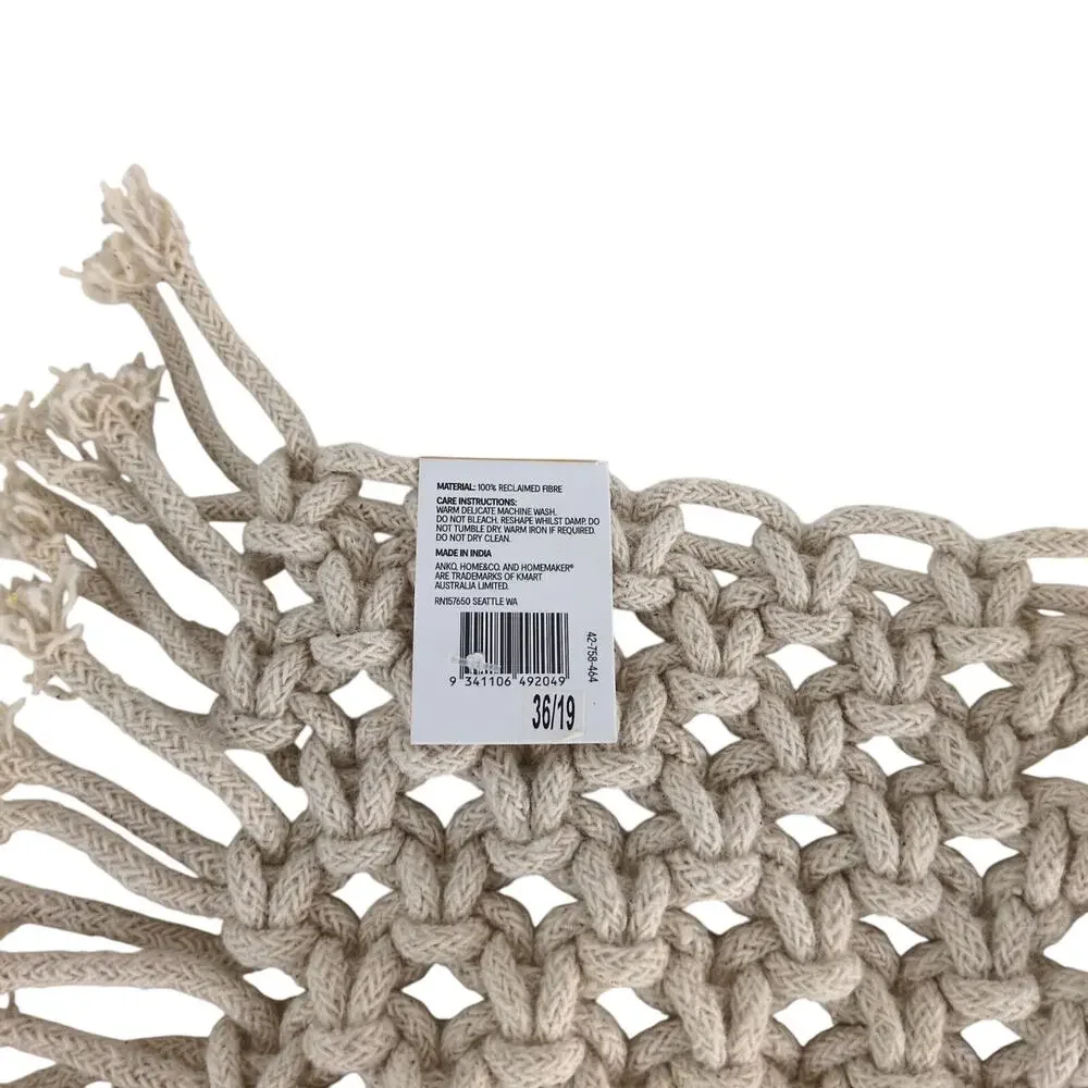 Anko Beige Macrame Placemat or Wall Hanging from‎ Australia 14x18